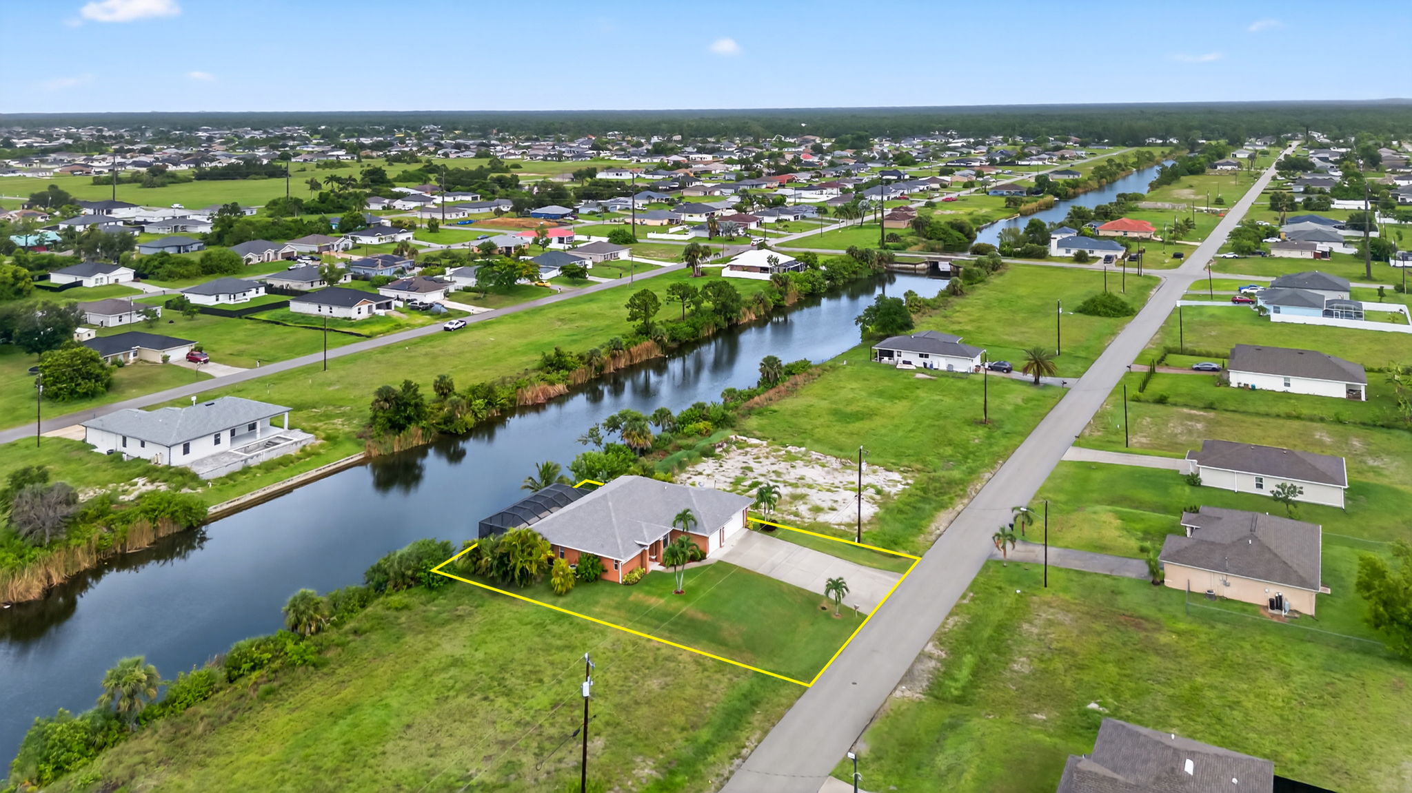 Aerial Front Exterior - lot line