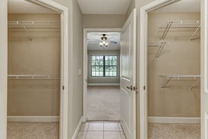 Owners Suite offers two large walk-in closets