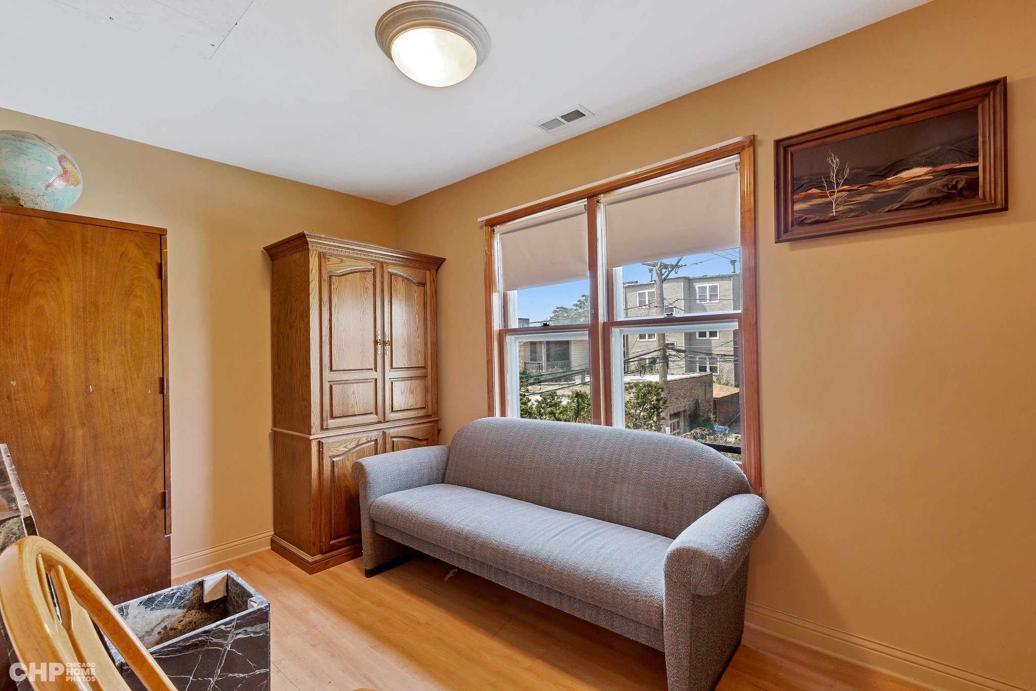 Enclosed heated back porch / bonus room, second floor