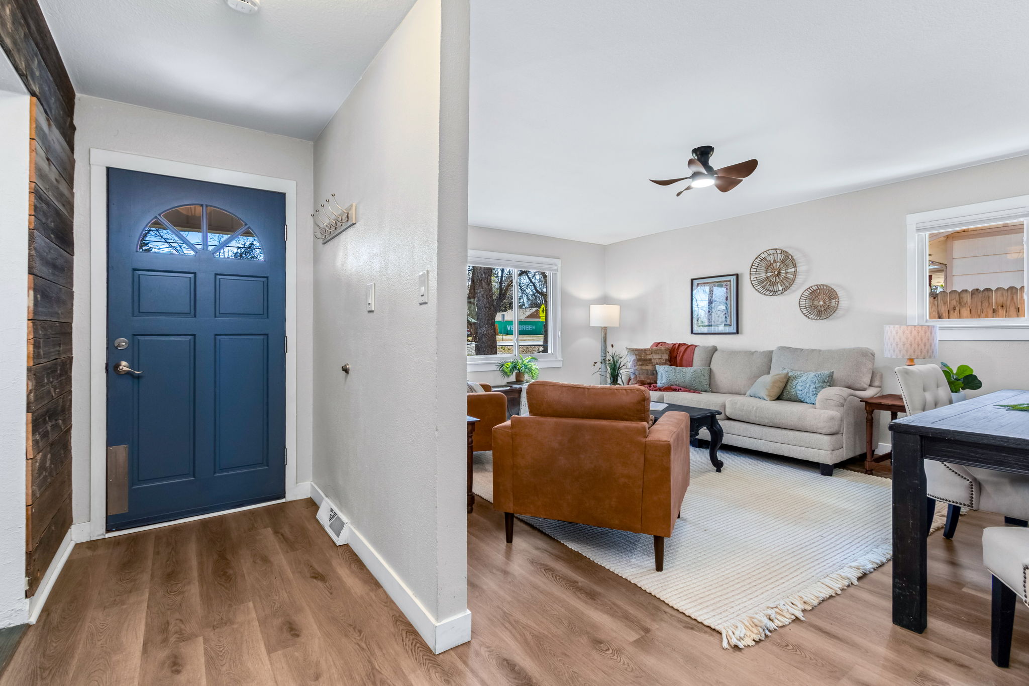 The entryway is welcoming and provides easy access and great flow to the rest of the house.