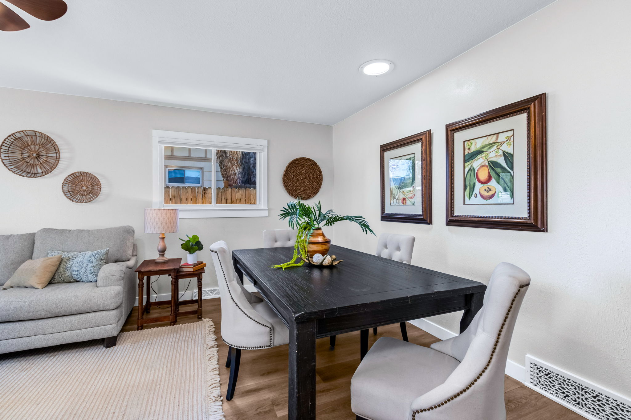 The front room offers the opportunity to use the space for living as well as dining areas. Great for entertaining!