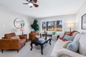 South facing windows allow natural light to pour into the front room which is big enough for both living and dining space. Excellent space for entertaining and living