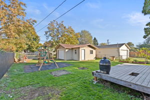 Back Yard + Detached Garage