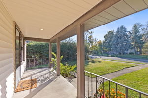 Southern facing covered front porch.