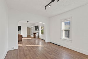Bright and airy living space.