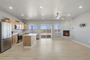 Kitchen and Living Room