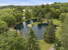 Beautiful landscaping, pond with waterfall!