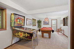 Plenty of room for games and other recreation in the walkout lower level.