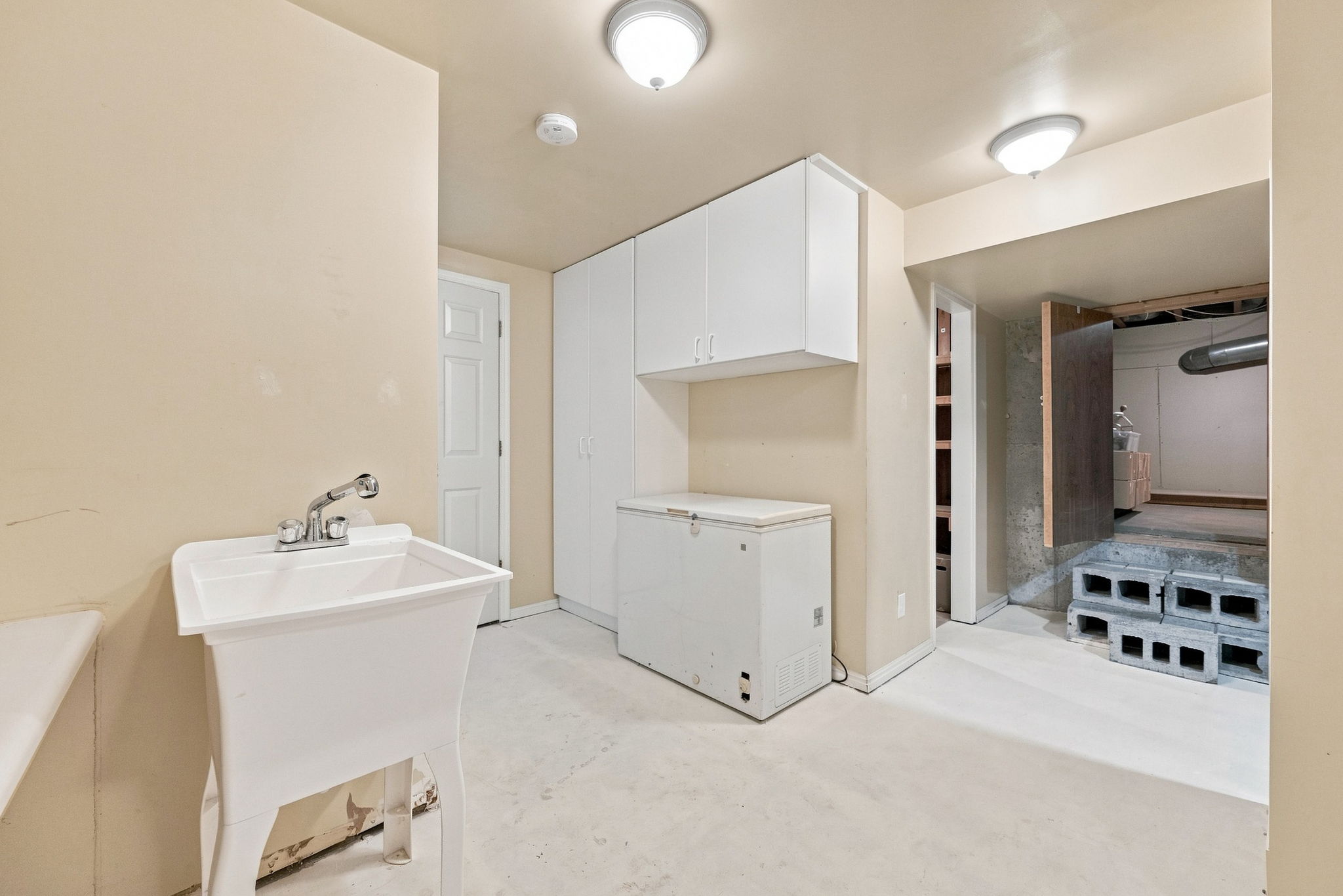 Utility Sink and Food Storage