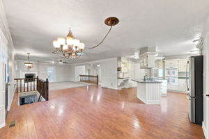 Open Space from Kitchen to Family Room