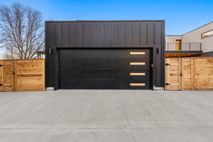 Attached two car garage