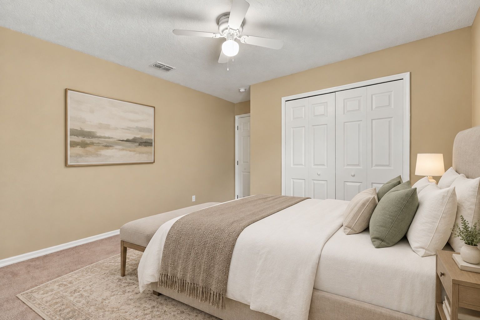 Virtually Staged Guest Bedroom 1
