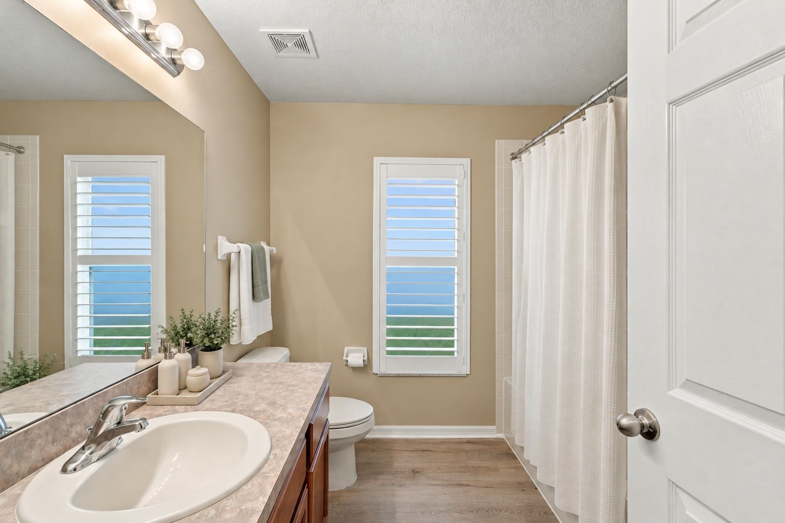 Virtually Staged Guest Bathroom