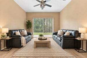 Virtually Staged Living Room