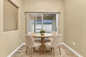 Virtually Staged Breakfast Nook