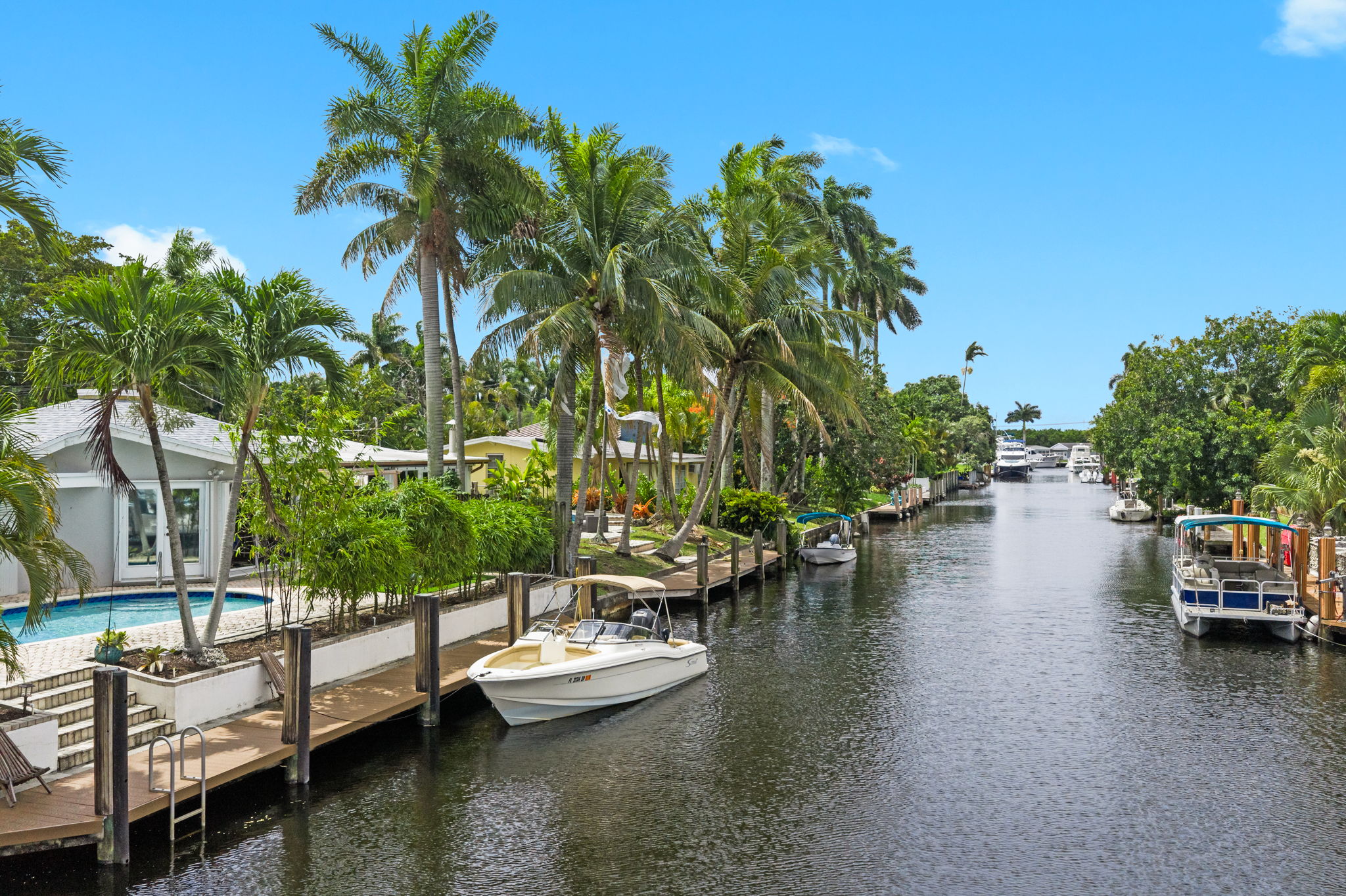 Great private dock and pool.