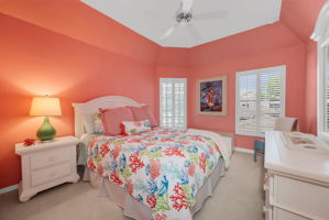 Guest Bedroom is cheerful, nice size for guests