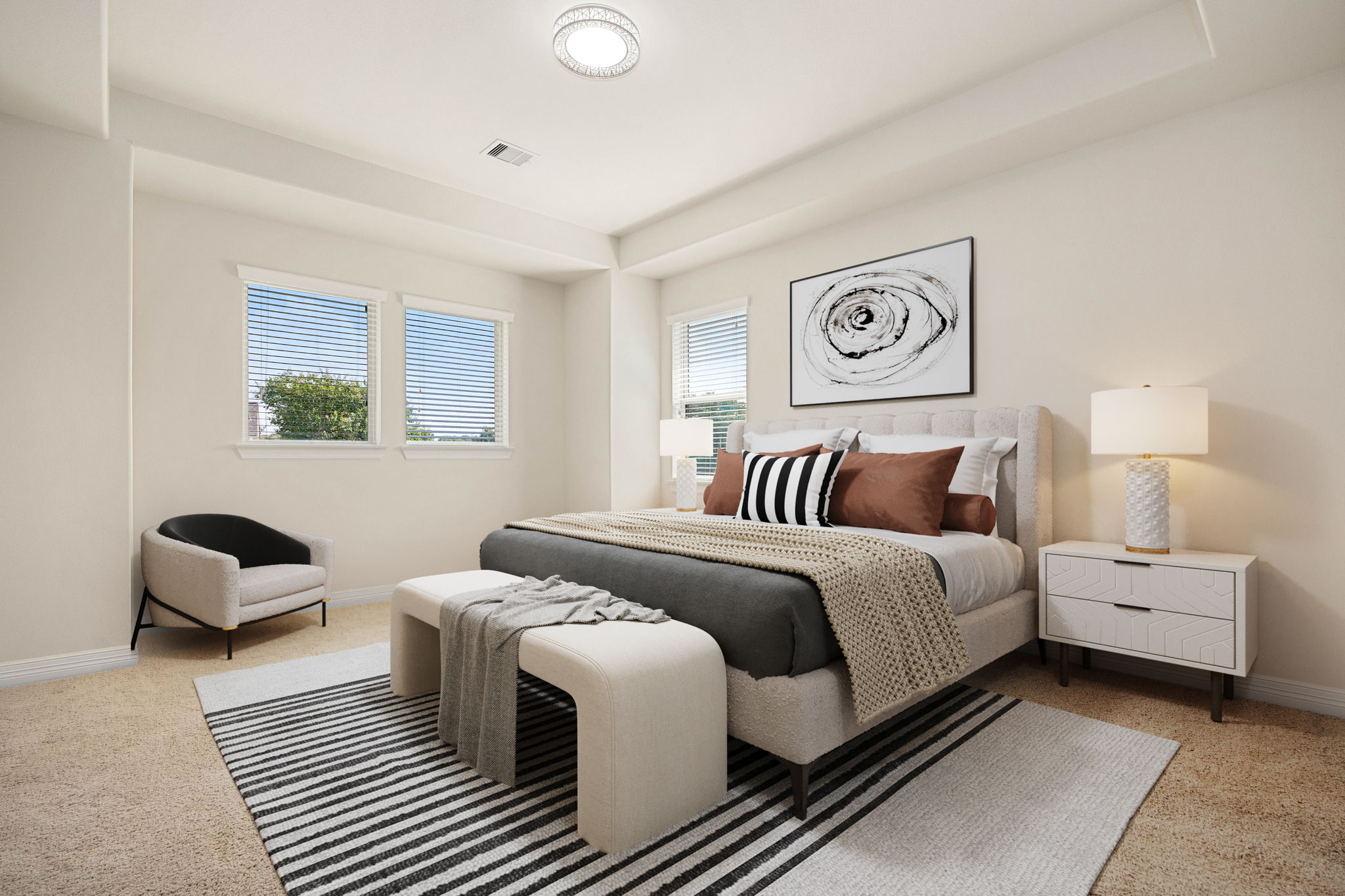 Upstairs Primary Bedroom Suite!