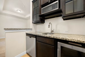 Upstairs primary living room with kitchenette