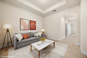 Upstairs primary living room w kitchnette