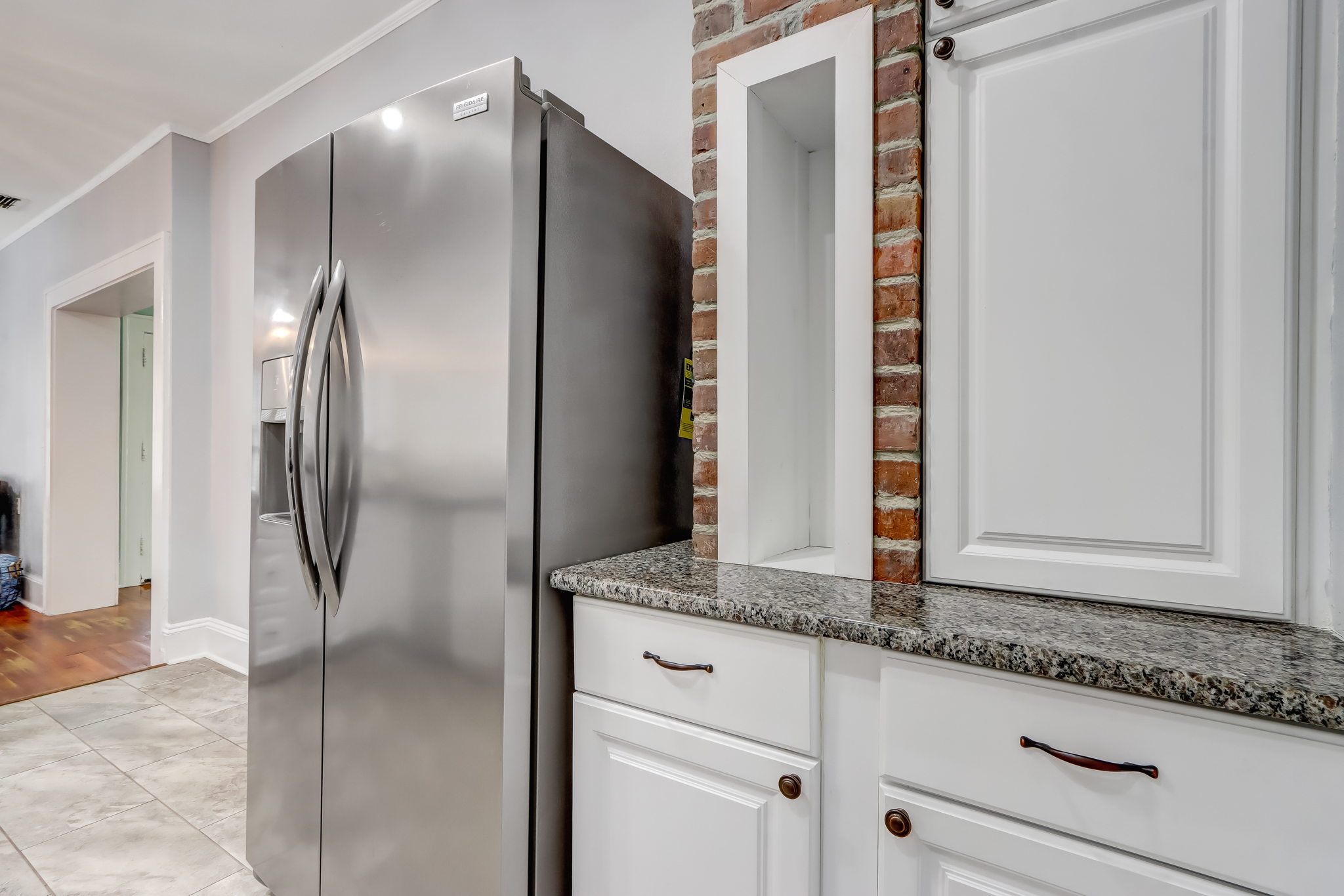 Exposed Brick in Kitchen