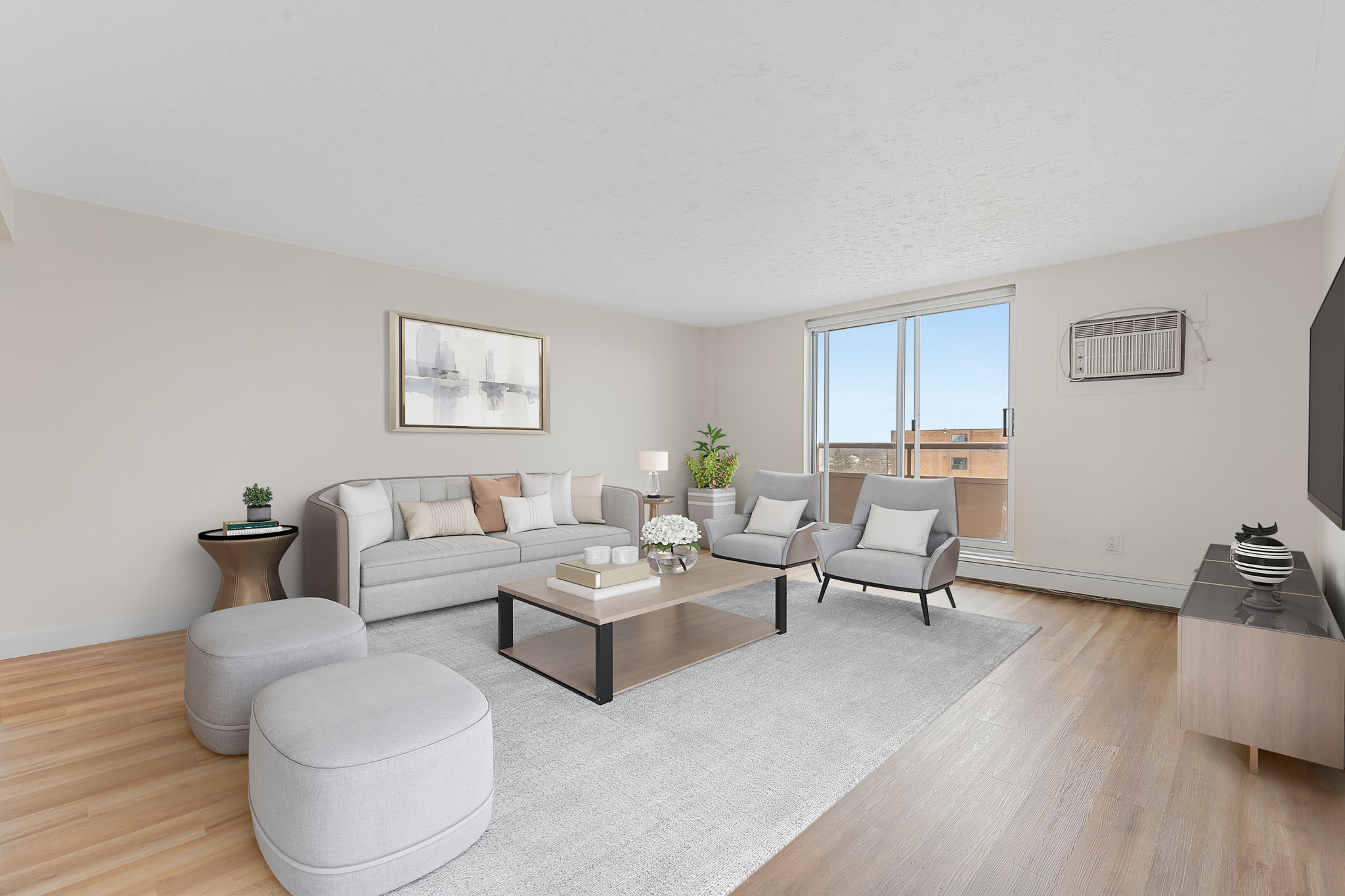 Virtually Staged Living Room