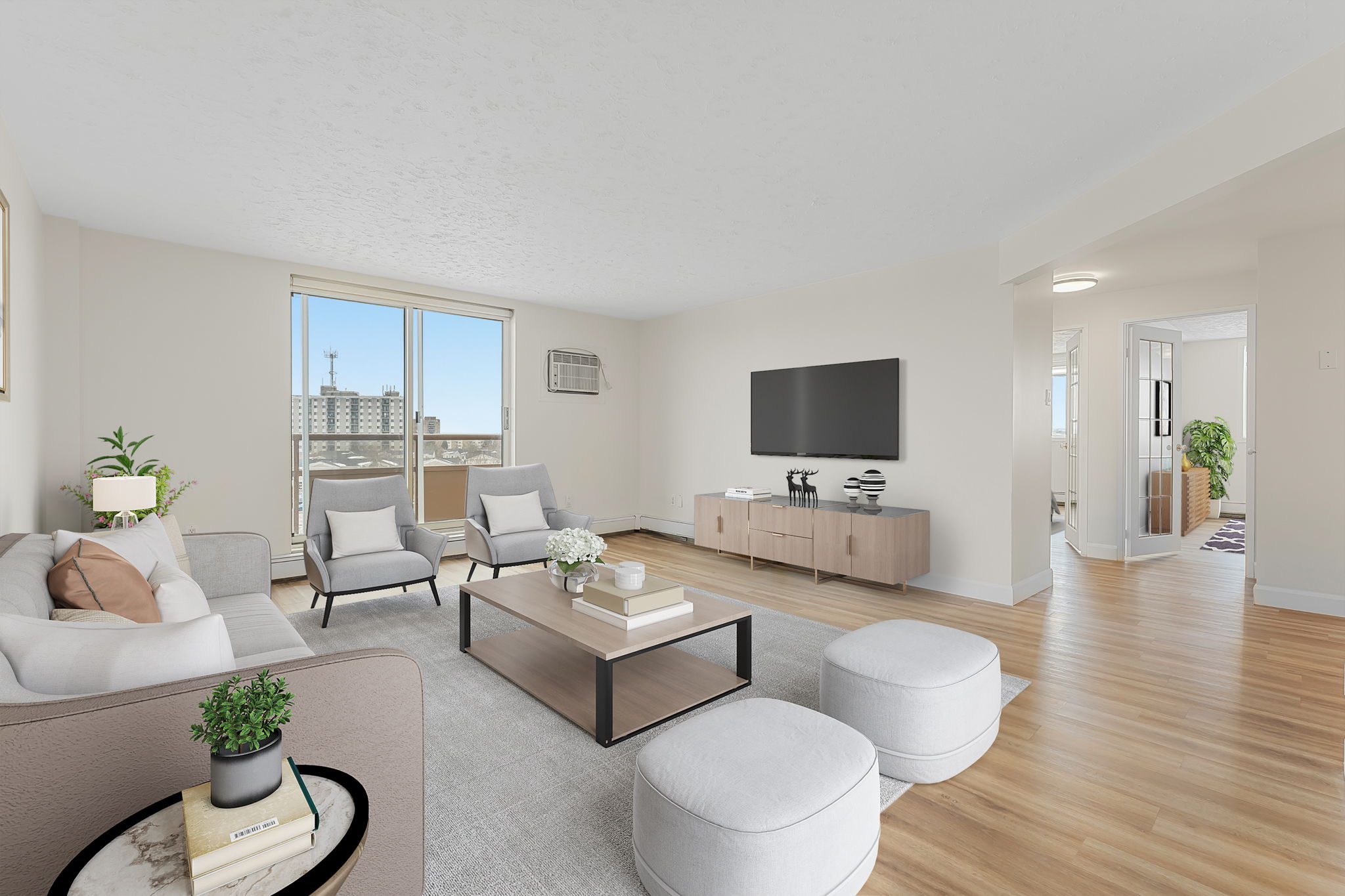 Virtually Staged Living Room