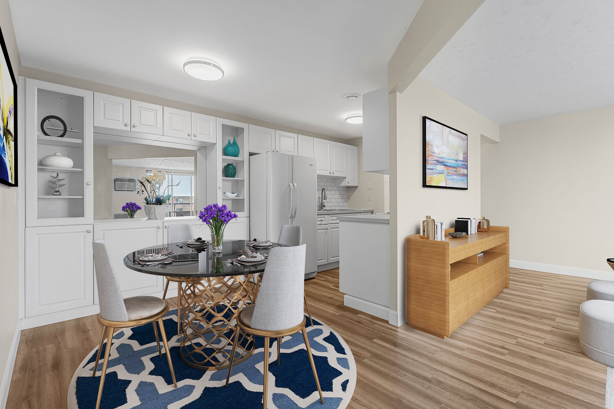 Virtually Staged Dining Room
