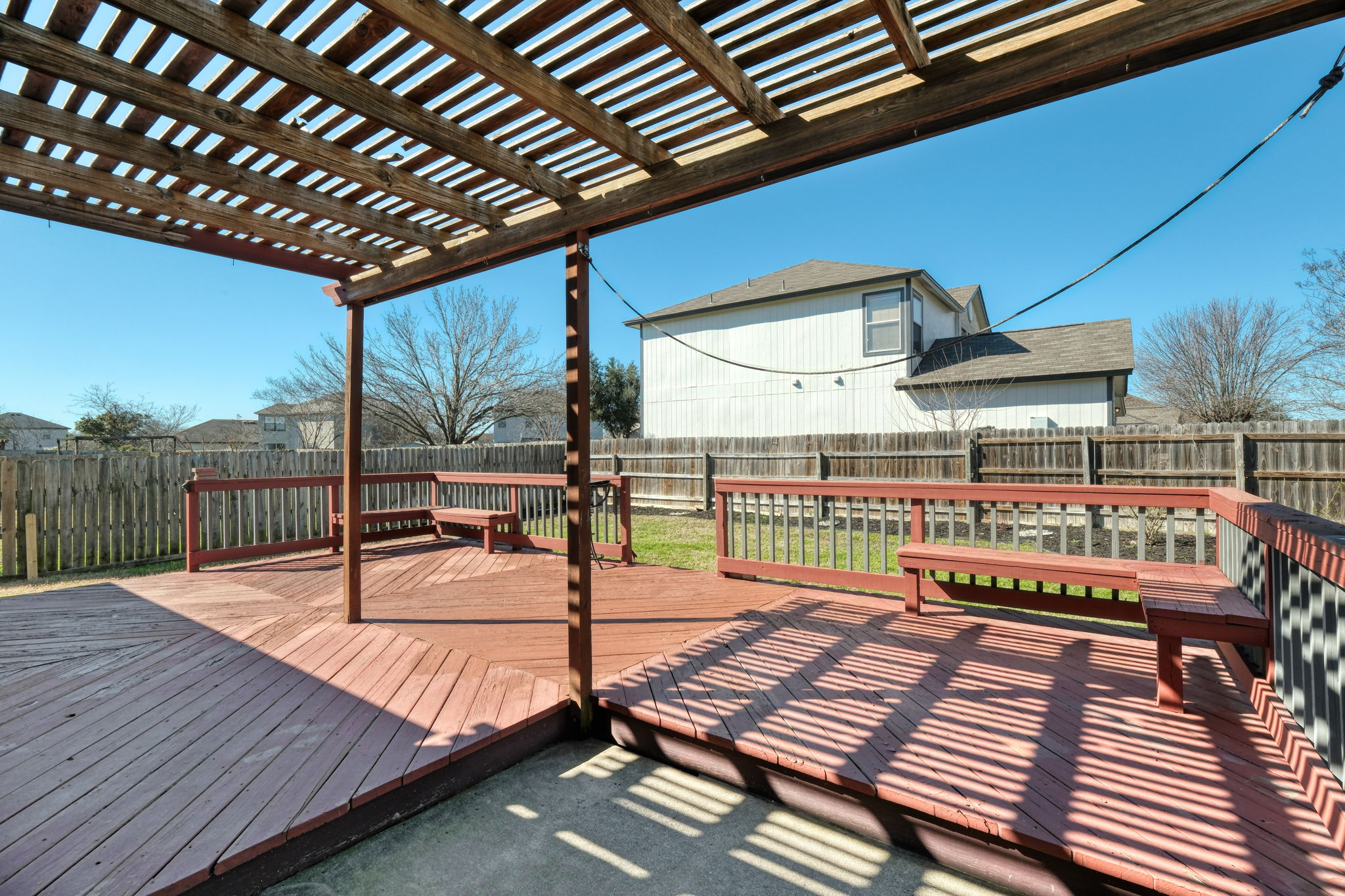 Back Yard and Deck