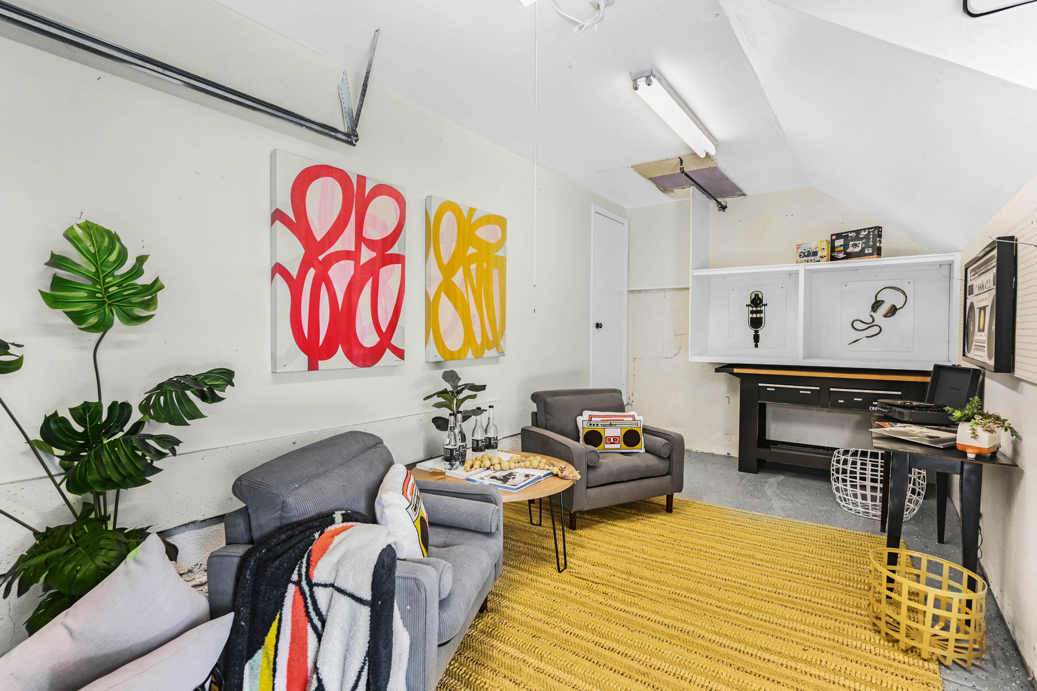 Playful Spaces Inside Garage Bays