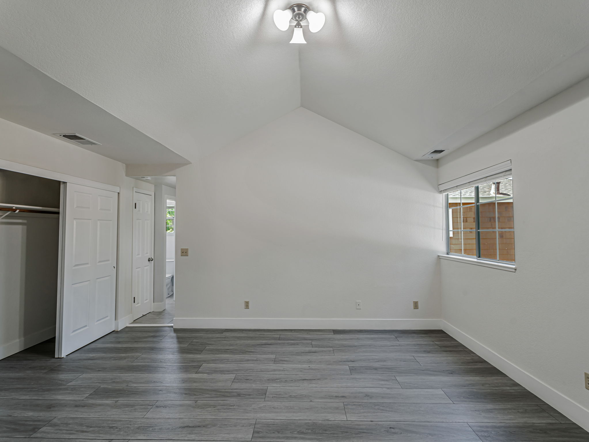 Vaulted Ceiling in Primary Bedroom