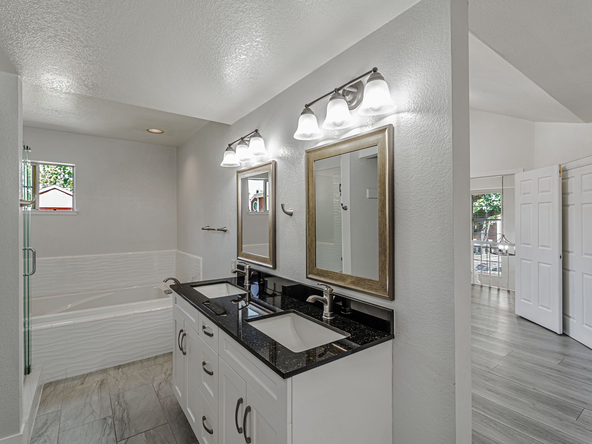 Primary Bathroom with double vanity
