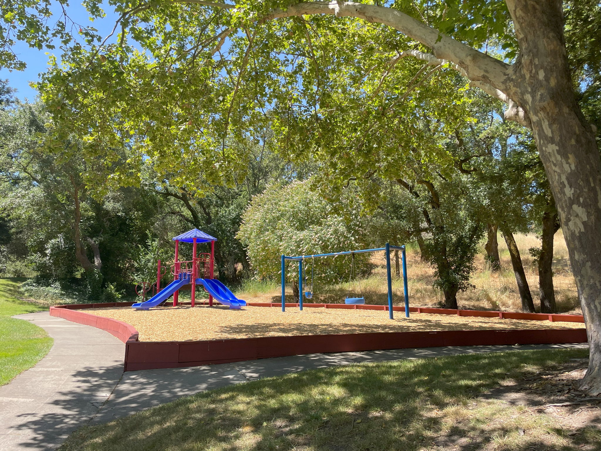 Playground at the end of the street.