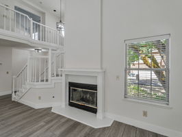 Wood burning fireplace with gas starter
