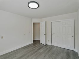 Closet with double sliding doors