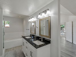 Primary Bathroom with double vanity