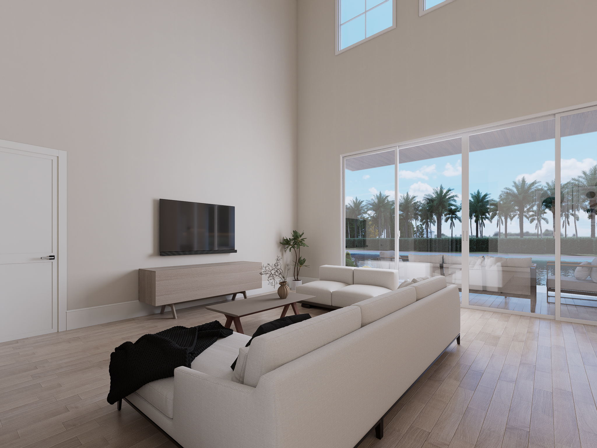 Rendering of Living Room