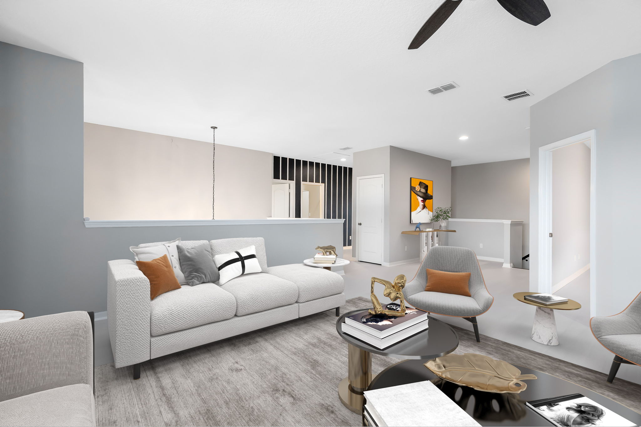 Loft area.
