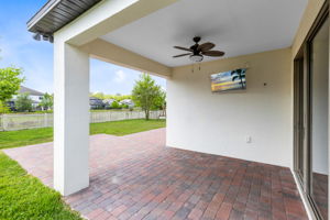 Large covered patio.