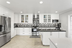 This kitchen has been expanded and opened up