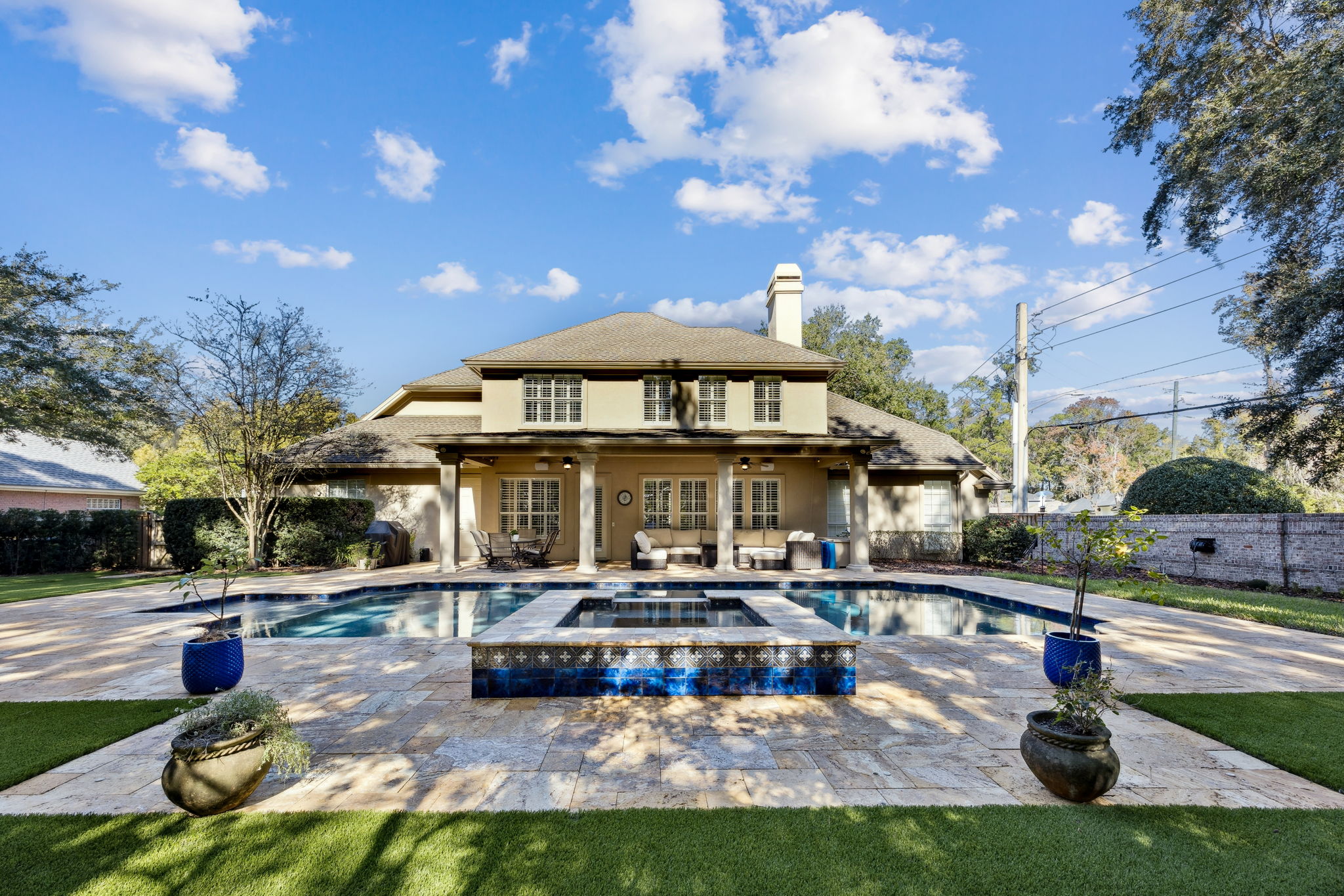 Rear View of Home
