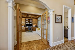 French Doors to Study