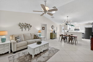 Living, Dining, and Kitchen