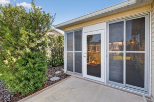 Rear Patio with Privacy Landscaping