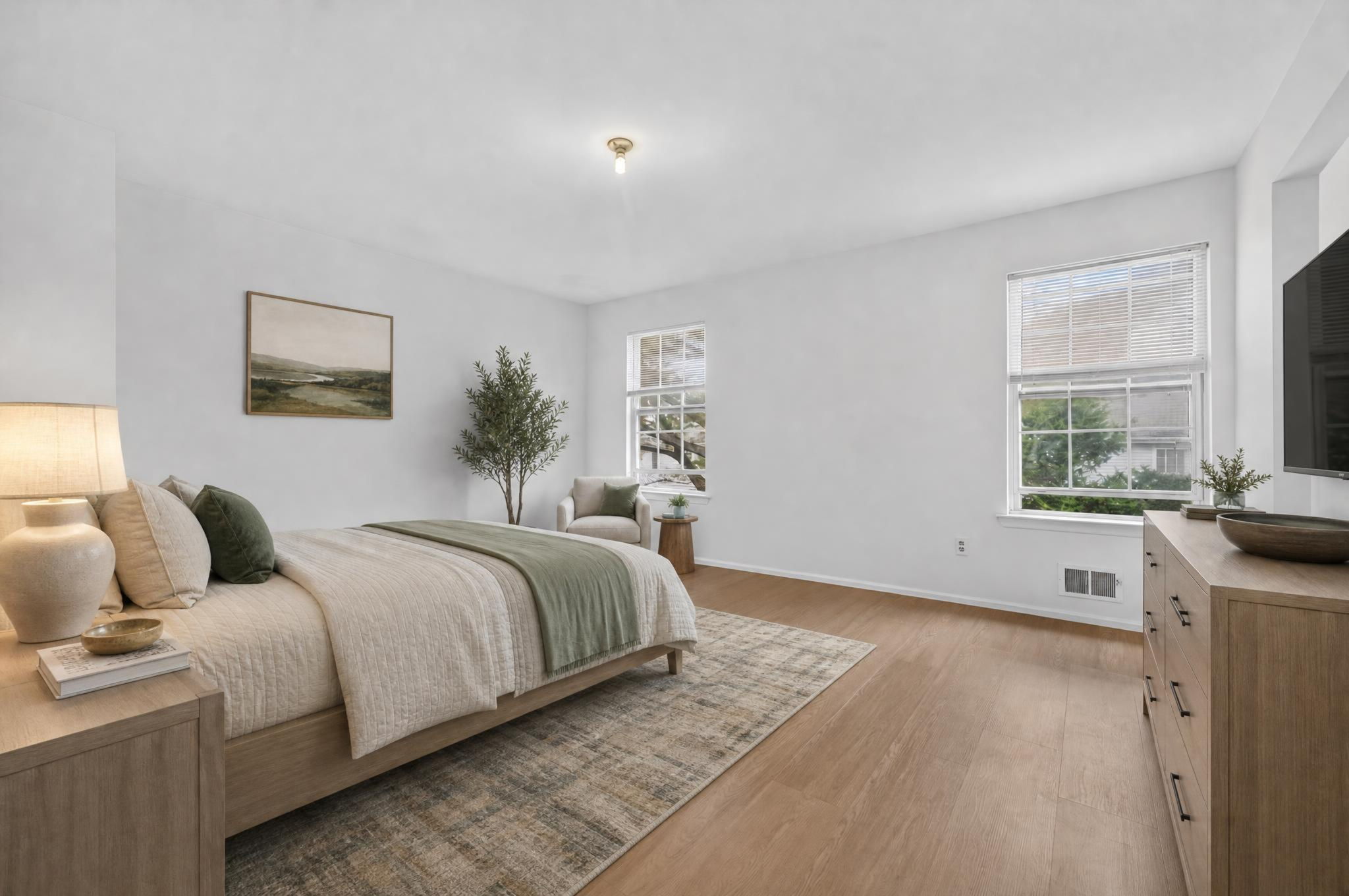 Primary Suite-Virtually Staged -Dressing Area/Make-up Counter/Plate Glass Mirror Walk-in Closet LVP Flooring - 2025