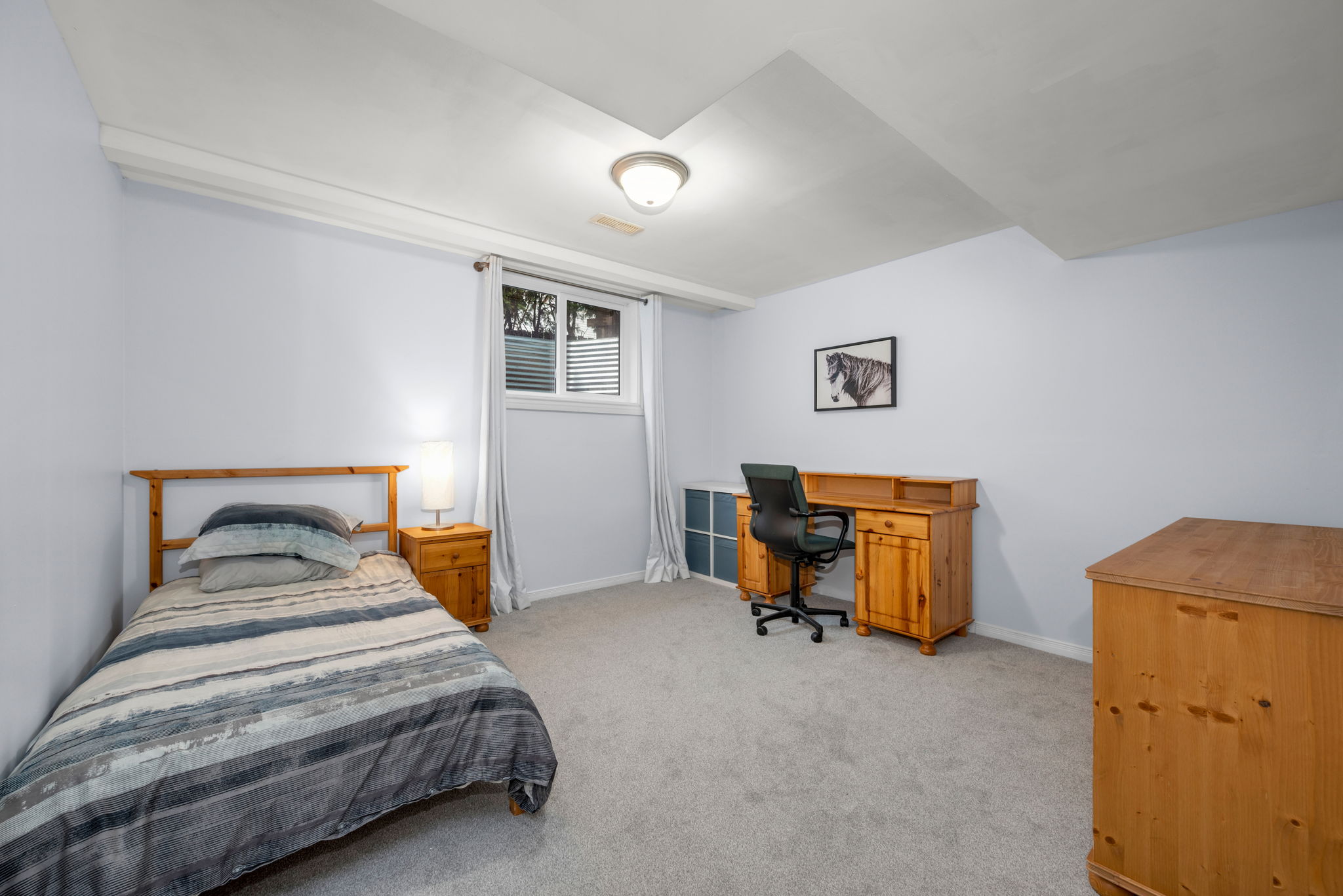 Basement bedroom #2 with egress window