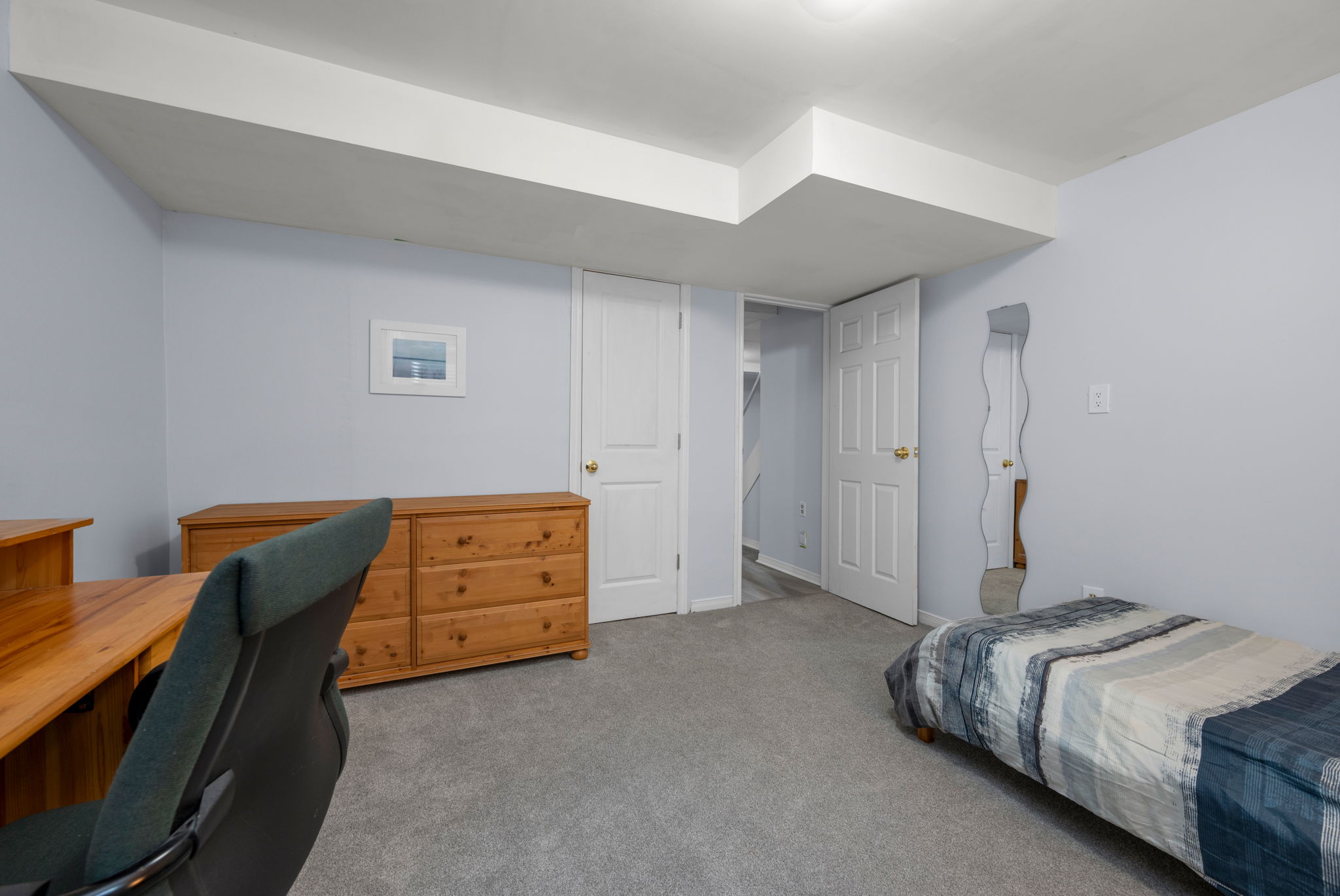 Basement bedroom #2 with egress window