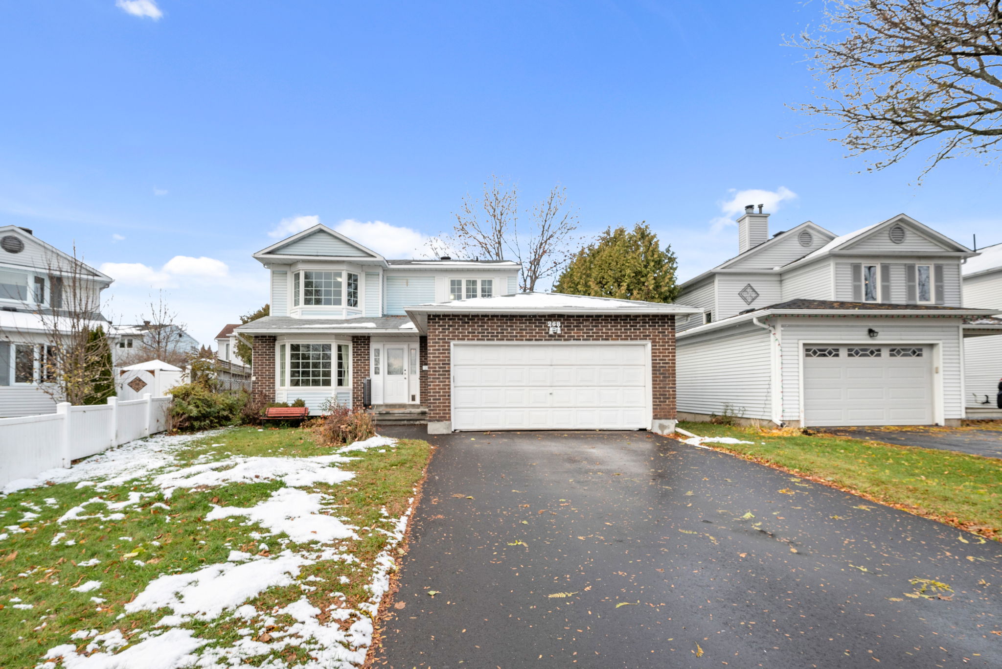 Double garage plus room for four medium cars
