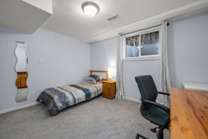 Basement bedroom #2 with egress window