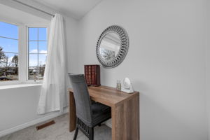 Large, bright bay window